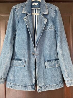 WeWoreWhat Denim Blazer, Size Medium